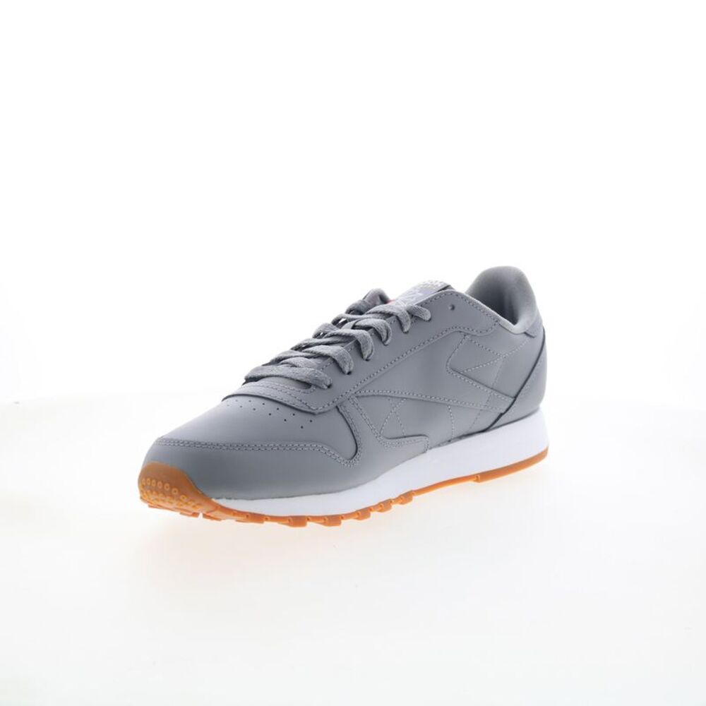 Reebok Mens Classic Leather Gray Shoes (NWT) - Picture 4 of 7